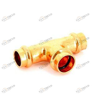 Тройник пресс 15x18x15 медный IBP P513001518015