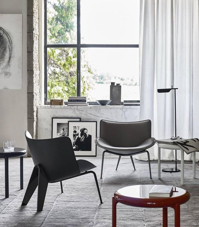 B&B Italia Кожаное кресло с жесткой полиуретановой оболочкой  Dm77  - Вид №5