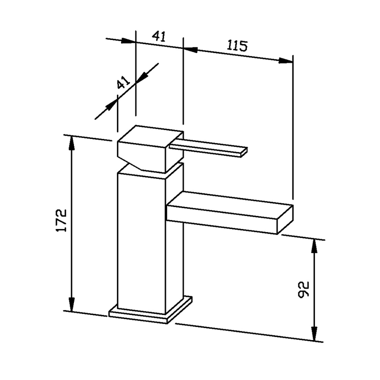 931265 Смеситель для раковины WA500 WAGNER_EWAR A-LINE Wagner Ewar  - Вид №1