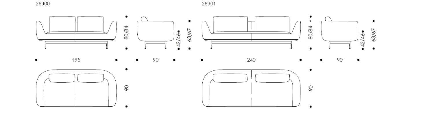 Ткань диван Wittmann Andes ARCH-00083204 - Вид №2