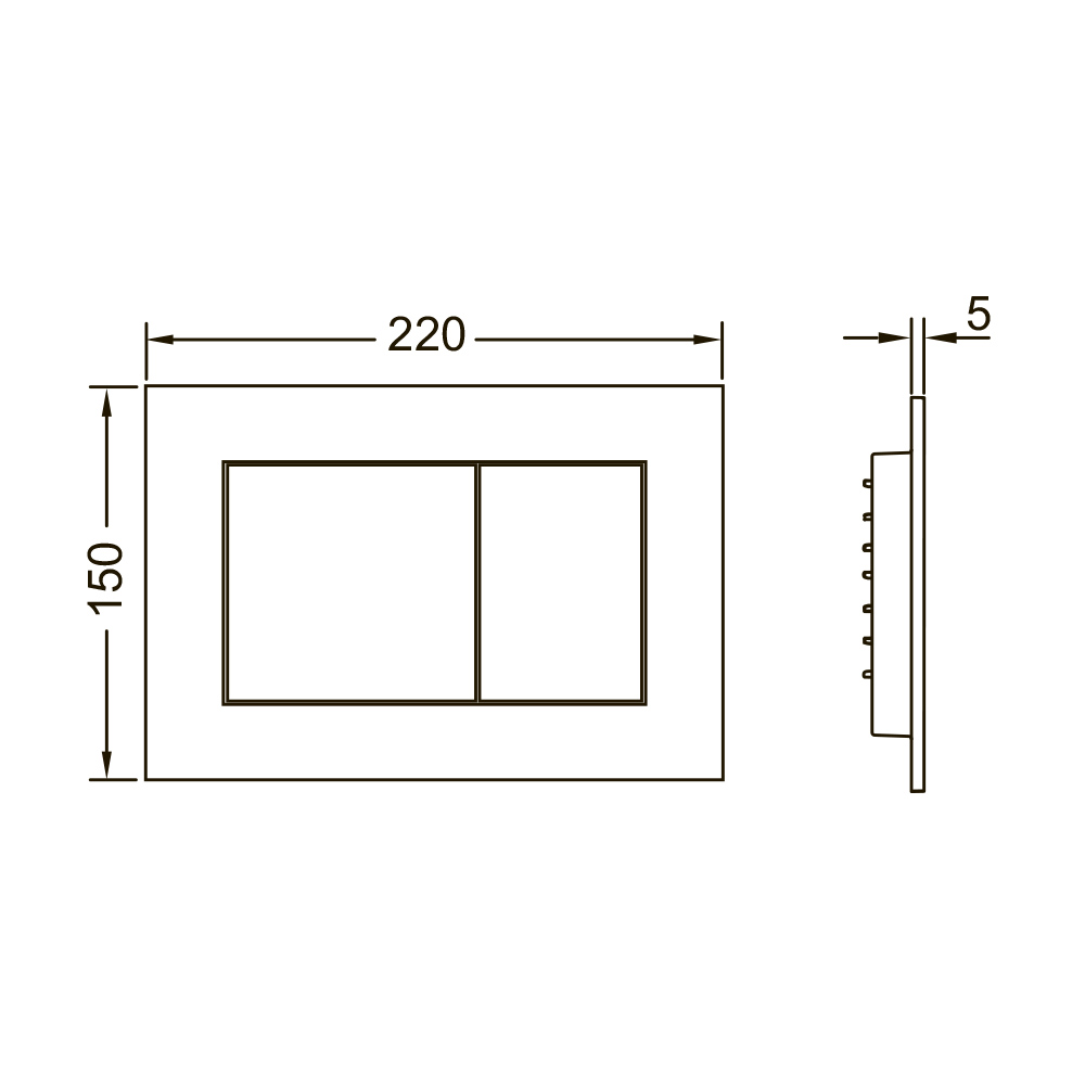 K440407.WC2 Комплекты из инсталляций, панелей смыва и унитазов one Tece  - Вид №5