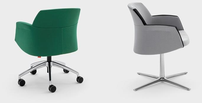 Viganò Офисный стул из ткани с 4 спицами и подлокотниками Miss grace sun-id-1440753 - Вид №2