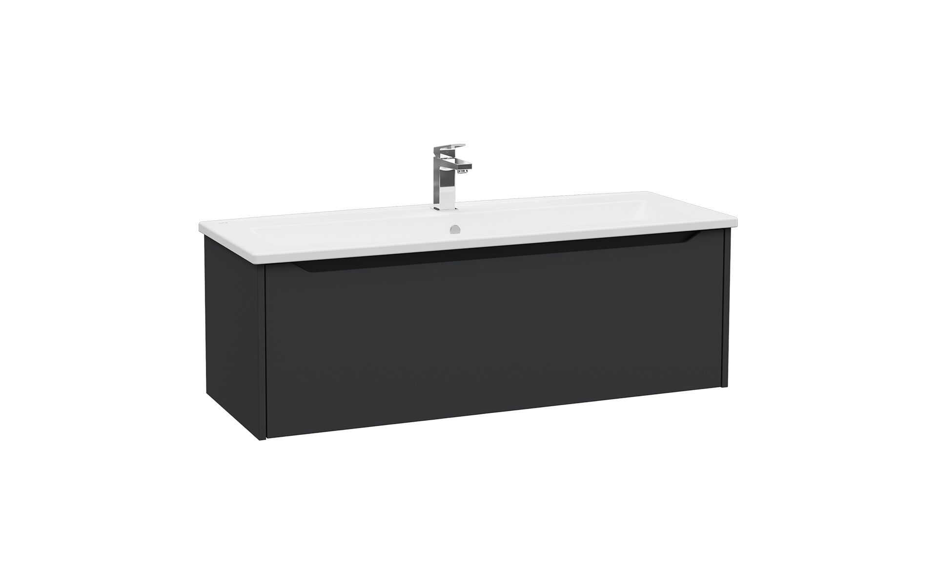 Подвесной шкаф для умывальника со встроенной раковиной с ящиками VitrA Bathrooms Integra Square ARCH-00050582 - Вид №1