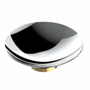 A35-544GM Мыльница на подставке, диаметр : 150 мм Thg-paris Bambou с белым хрусталём Хром/золото