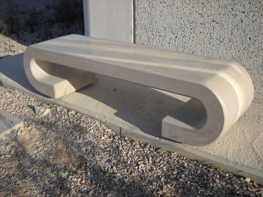 Manufatti Viscio Скамейка из абрикенового камня без спинки  Cp03  - Вид №1