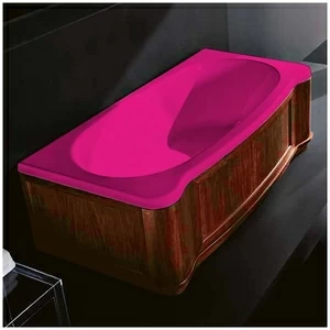 Ванна Gruppo treesse New Classic Young VTL-V6741-DX-WO-R розовая прямоугольная правая орех