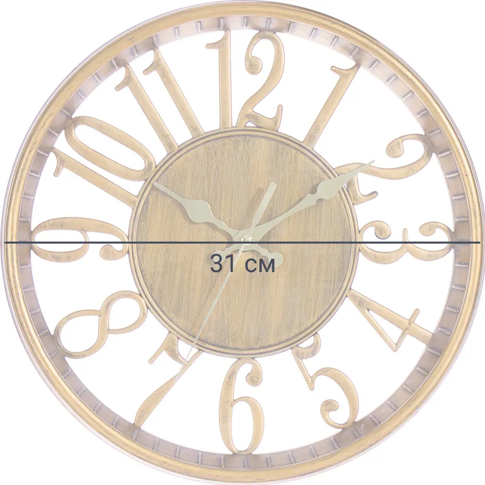 Часы настенные цвет бронзовый диаметр 31 см Santreyd STLM-2115101 - Вид №1