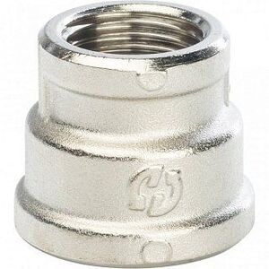 Муфта переходная ВВ 3/4х1/2" никель STOUT