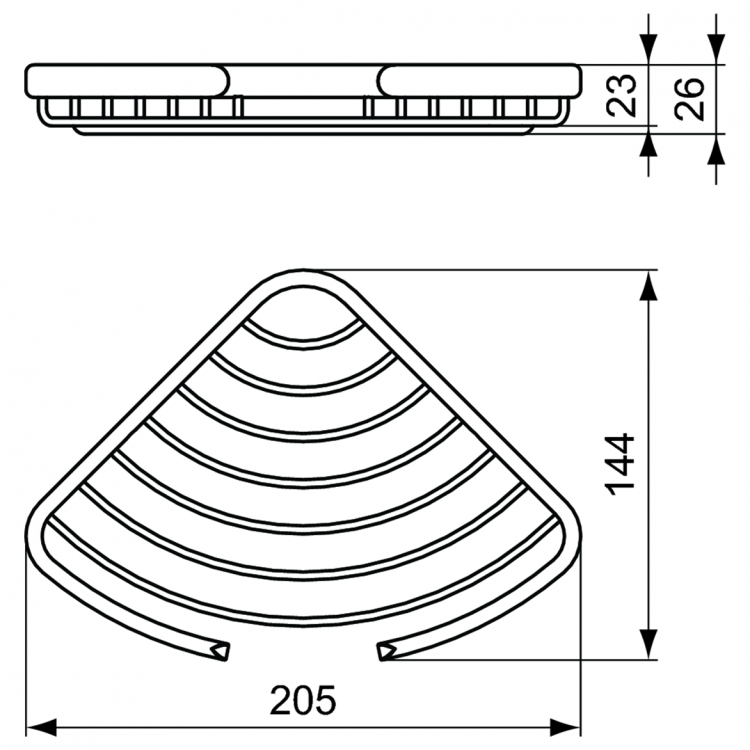 A9157AA Полочка угловая Ideal Standard CONNECT - Вид №2