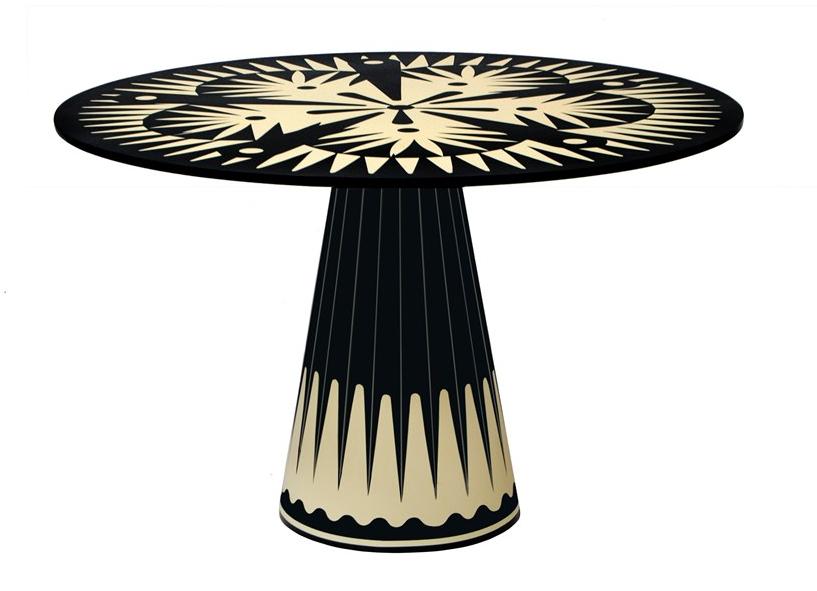 Scarlet Splendour Круглый стол в мдф Vanilla noir sun-id-1394419 - Вид №2