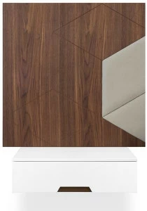 Maiullari Прямоугольная подвесная тумбочка с ящиками Patchwork