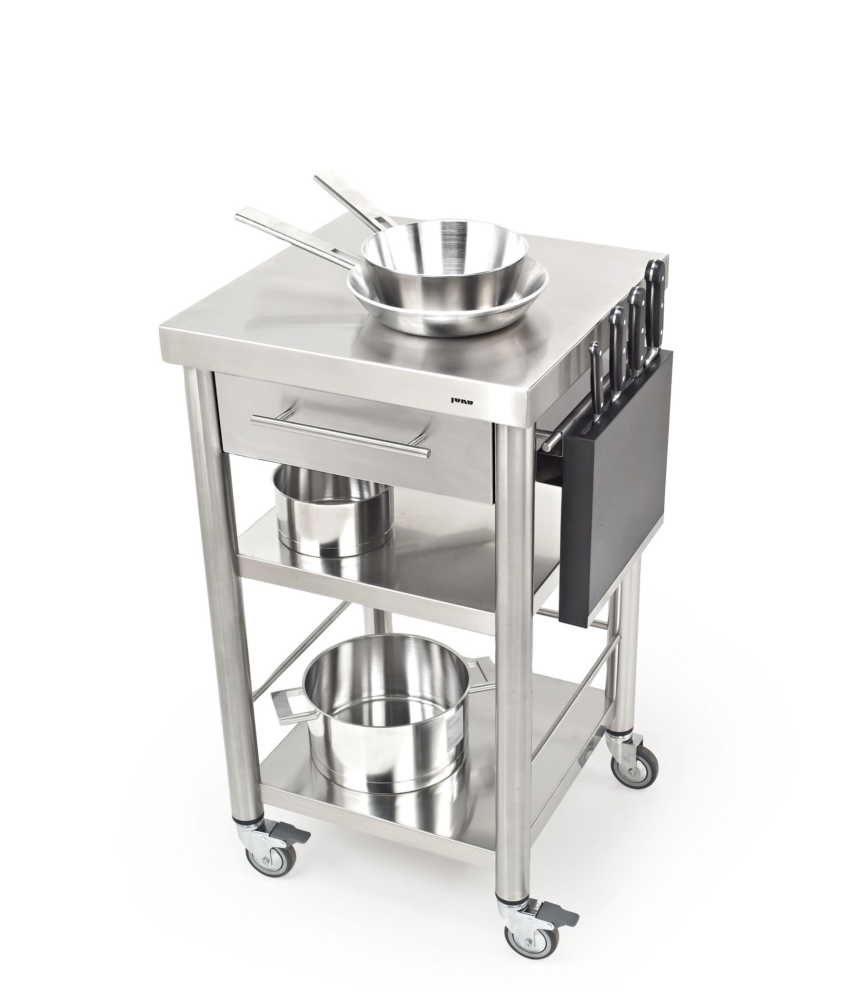 Отдельно стоящий кухонный модуль из нержавеющей стали с ручками JOKODOMUS Auxilium ARCH-00066012 - Вид №2