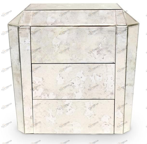 KOKET Прямоугольная прикроватная тумба из зеркального стекла с ящиками Tamara sun-id-1374818