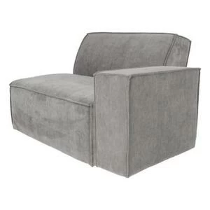 Пуф для дивана James, правосторонний, светло-серый