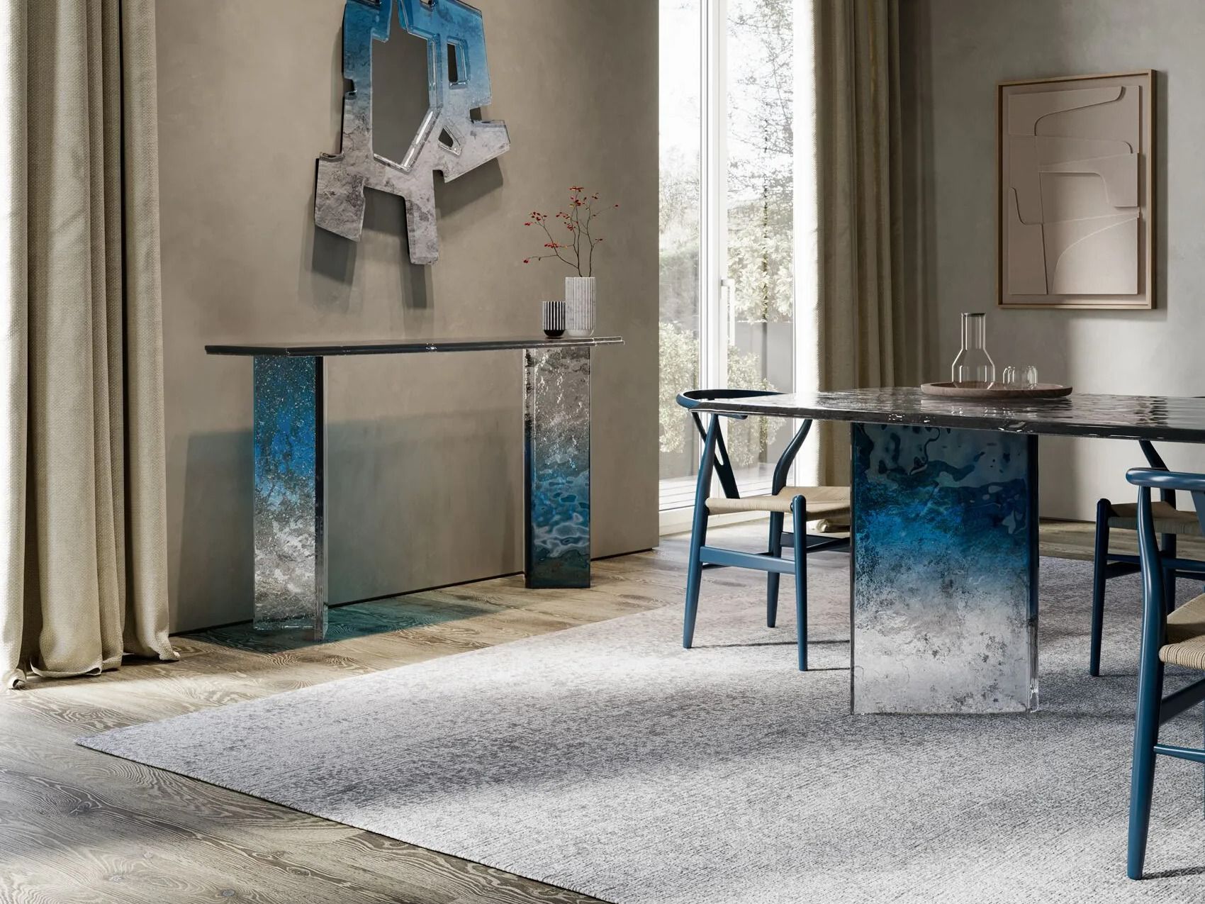 Прямоугольный стеклянный стол ARTE VENEZIANA Melt ARCH-00006676 - Вид №7