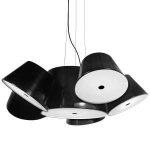 094253 Люстра 5 черная Marset Tam Tam