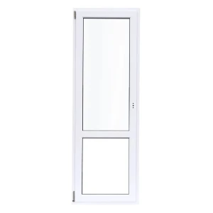 Балконная дверь ПВХ Deceuninck 2180x670 мм (ВxШ) левая поворотная двуxкамерный стеклопакет белый/белый