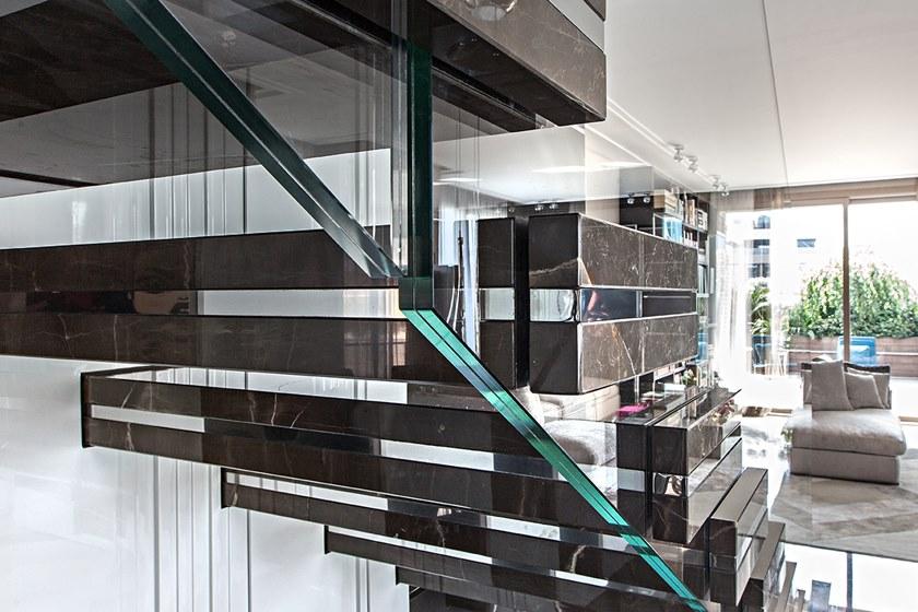 Officine Sandrini Открытая лестница из мрамора sun-id-1454961 - Вид №3