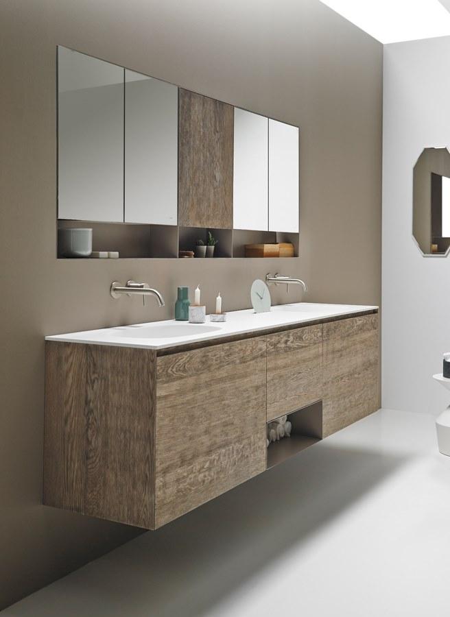 INBANI Модульная подвесная тумба под умывальник из дерева Strato sun-id-1401213 - Вид №1