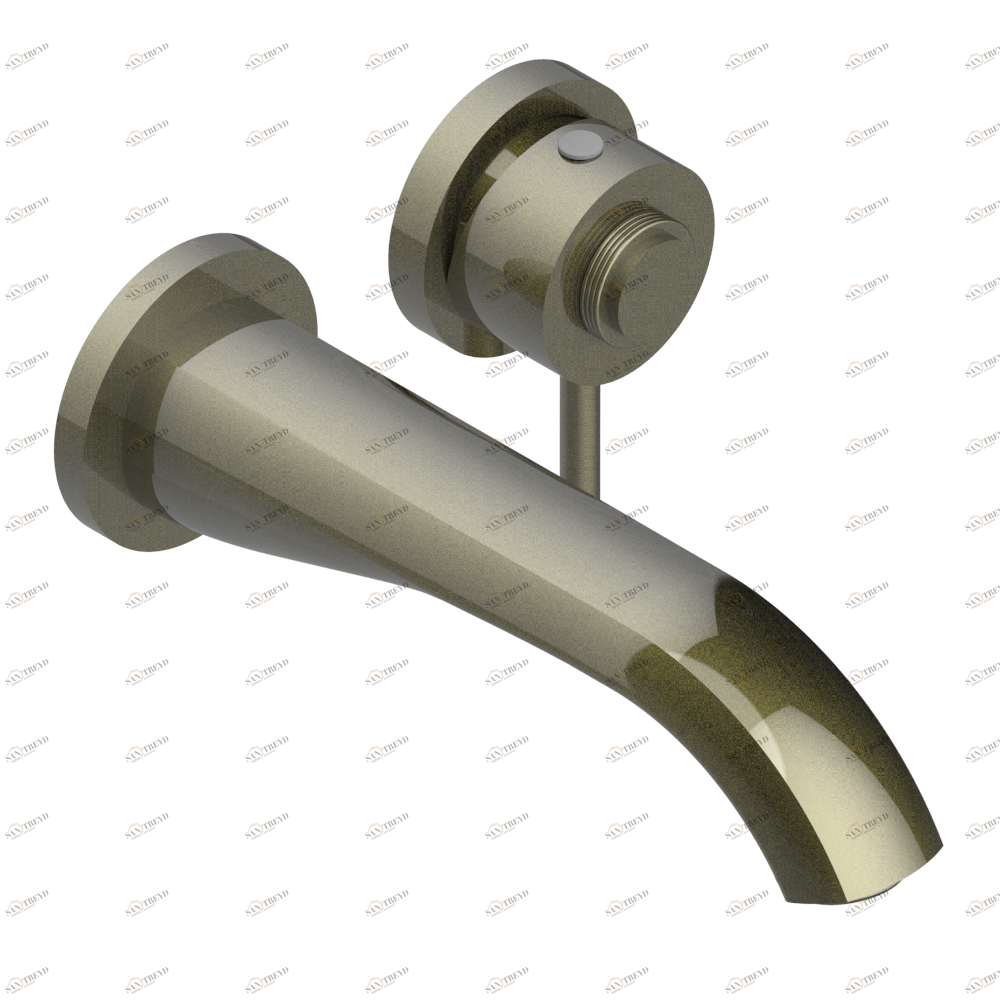 U4B-6541B Trim only for Built-in basin mixer with spout (two x 1/2'' inlets and one 1/2'' outlet), without waste Thg-paris Diplomate с проточенными кольцами Бронза U4B 6541B CAT.D