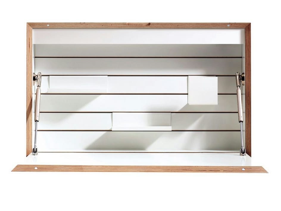 Деревянный письменный стол для ПК с откидными дверцами Müller Small Living FLATBOX ARCH-00015409 - Вид №2