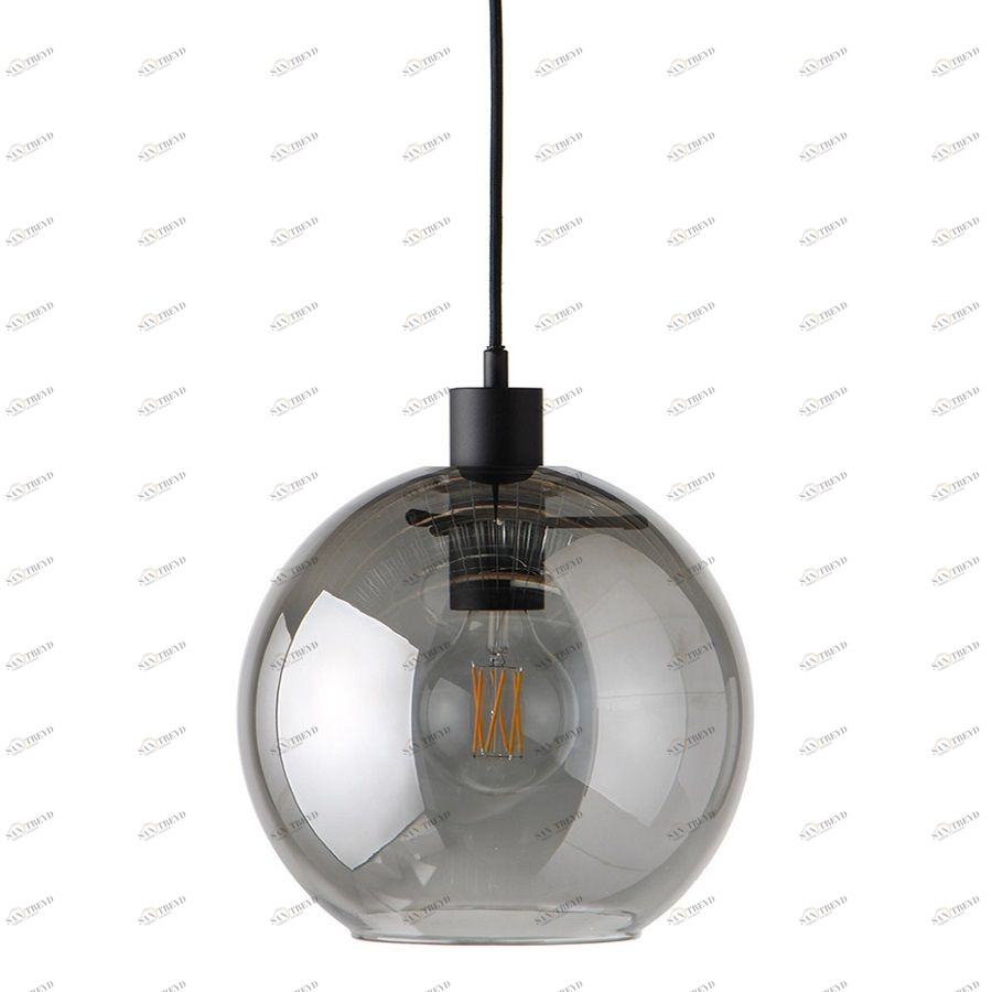 Лампа подвесная Kyoto Round, серая Frandsen 152826505001