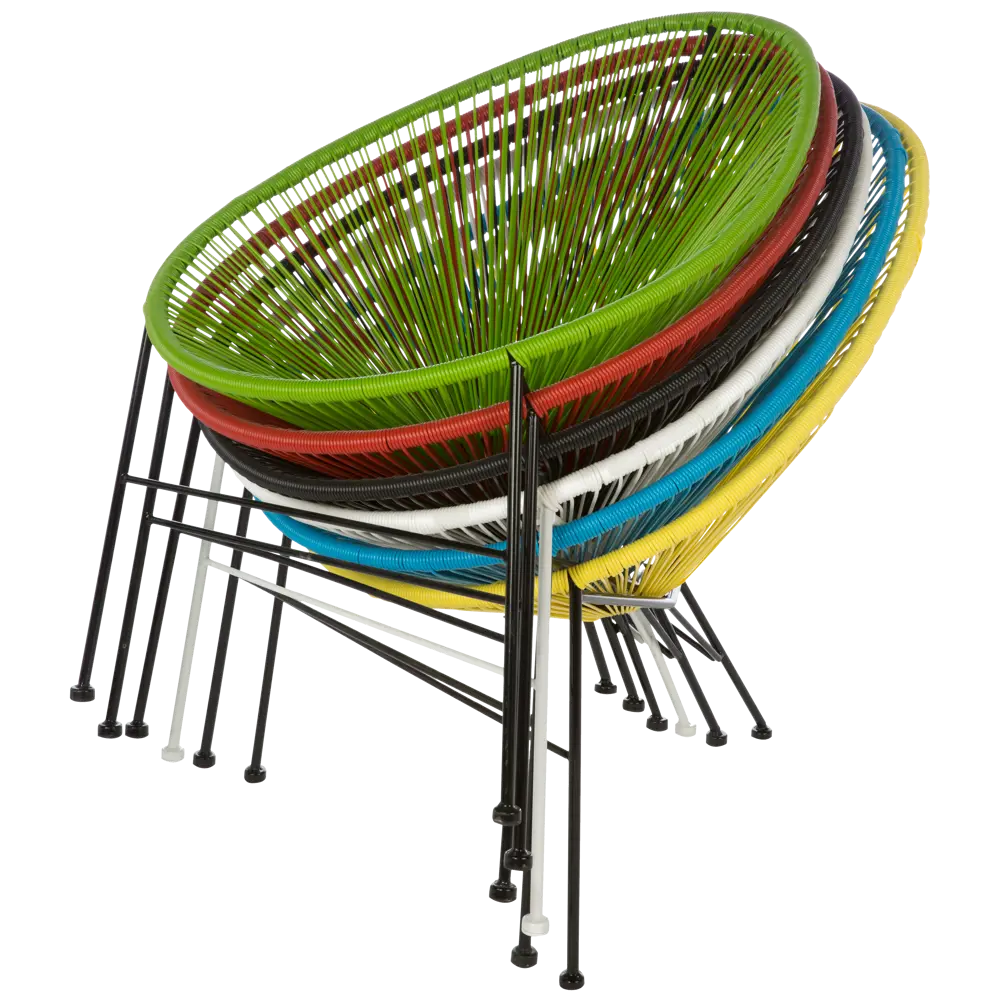 Стул садовый плетёный Acapulco 720x870x800 мм белый Santreyd STLM-2207071 - Вид №4