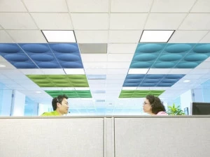 Slalom Звукопоглощающие потолочные панели из полиэфирного волокна Ecorange