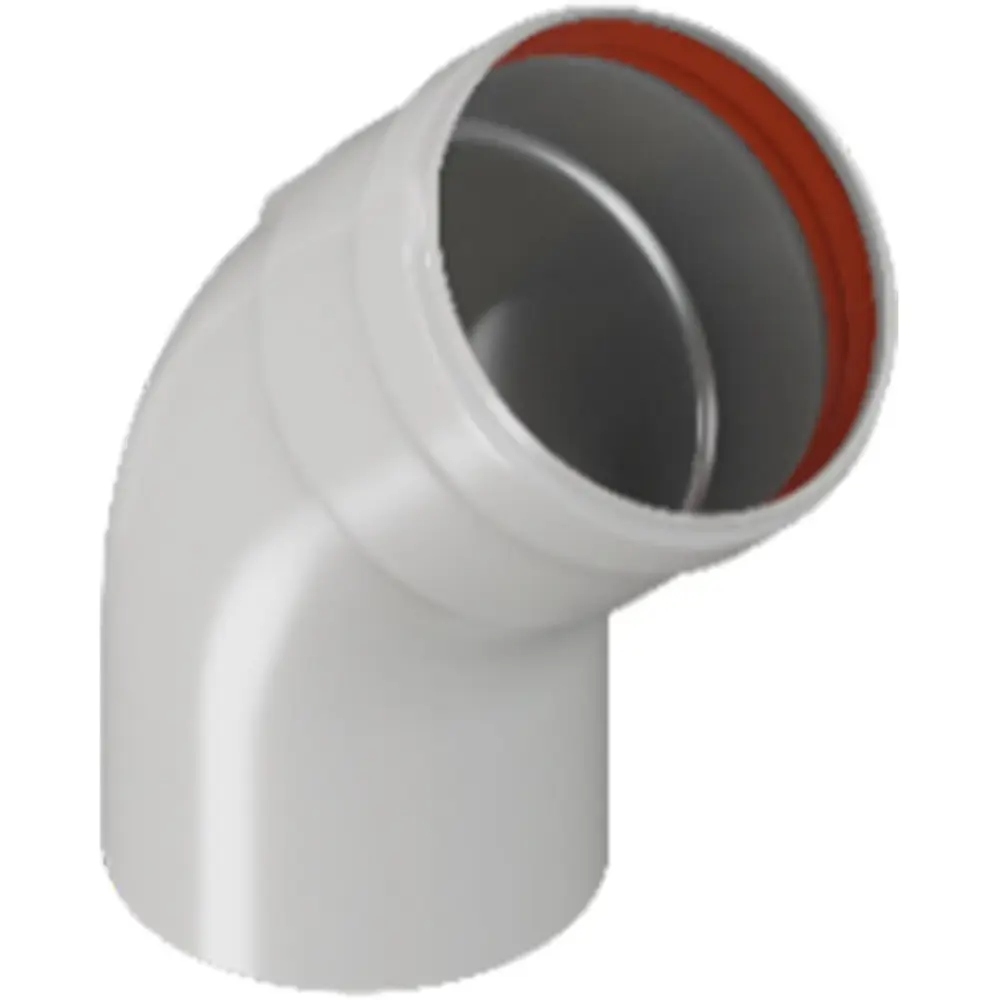 Отвод угол 45° Rommer ø80 мм внутреннее-наружное соединение RCA-0080-000045 Отсутствует STLM-2086285