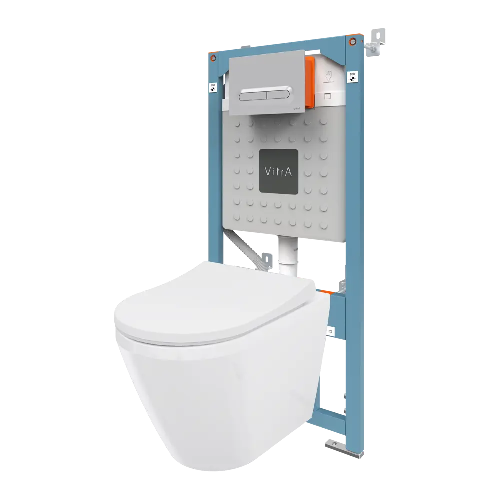 Комплект инсталляция с унитазом Vitra Allegro 87071809 STLM-2198446