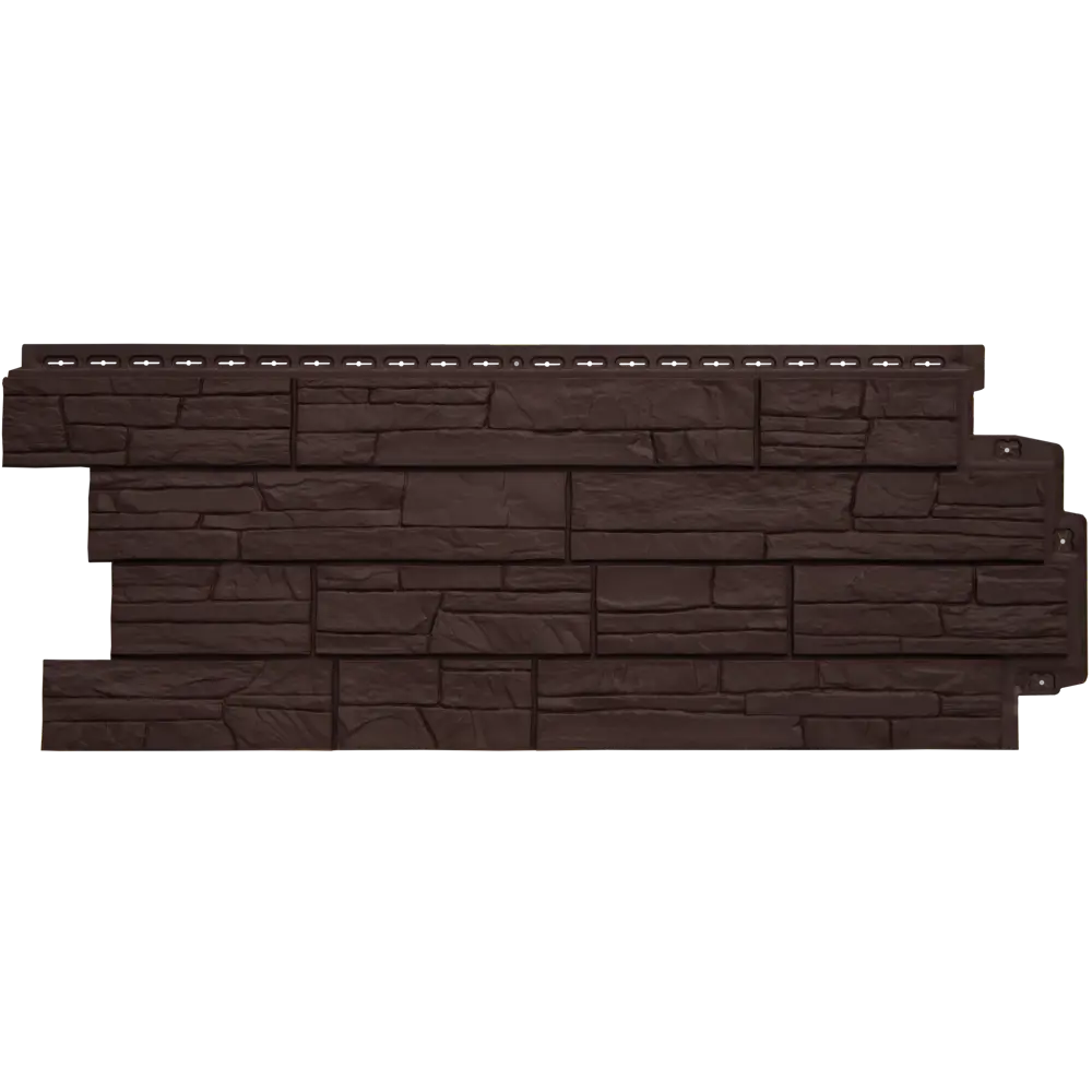 Фасадная панель Grand Line 418x1110 мм сланец коричневый 0.39 м² STLM-2181217