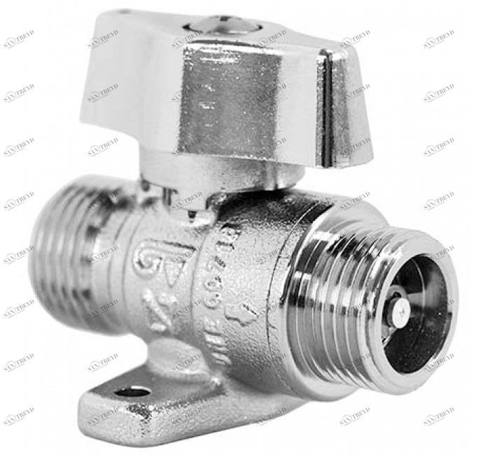 GENEBRE 3692 04 Кран шаровой прямой для газа с автоблокировкой и ограничителем расхода, М-М 