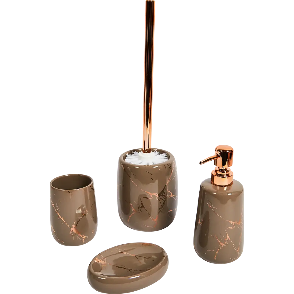 Стакан для зубных щёток Swensa Stage керамика цвет бежевый STLM-2010183 - Вид №1