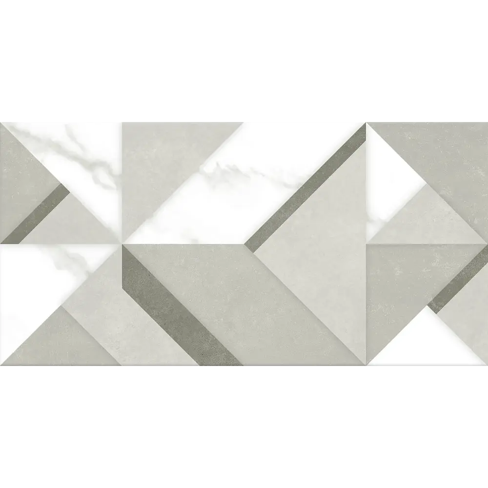 Настенная плитка KREAFORTA Mersey Tetris 20x40 см 1.62 м² матовая цвет серый STLM-2147009 - Вид №1
