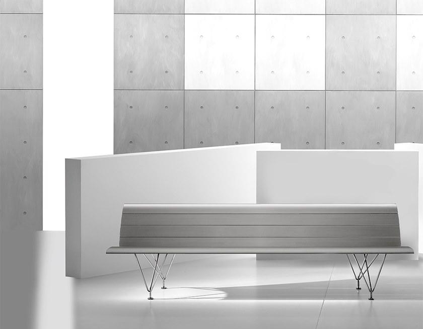 MASCAGNI Скамья из алюминия со спинкой Airport sun-id-1514509 - Вид №6