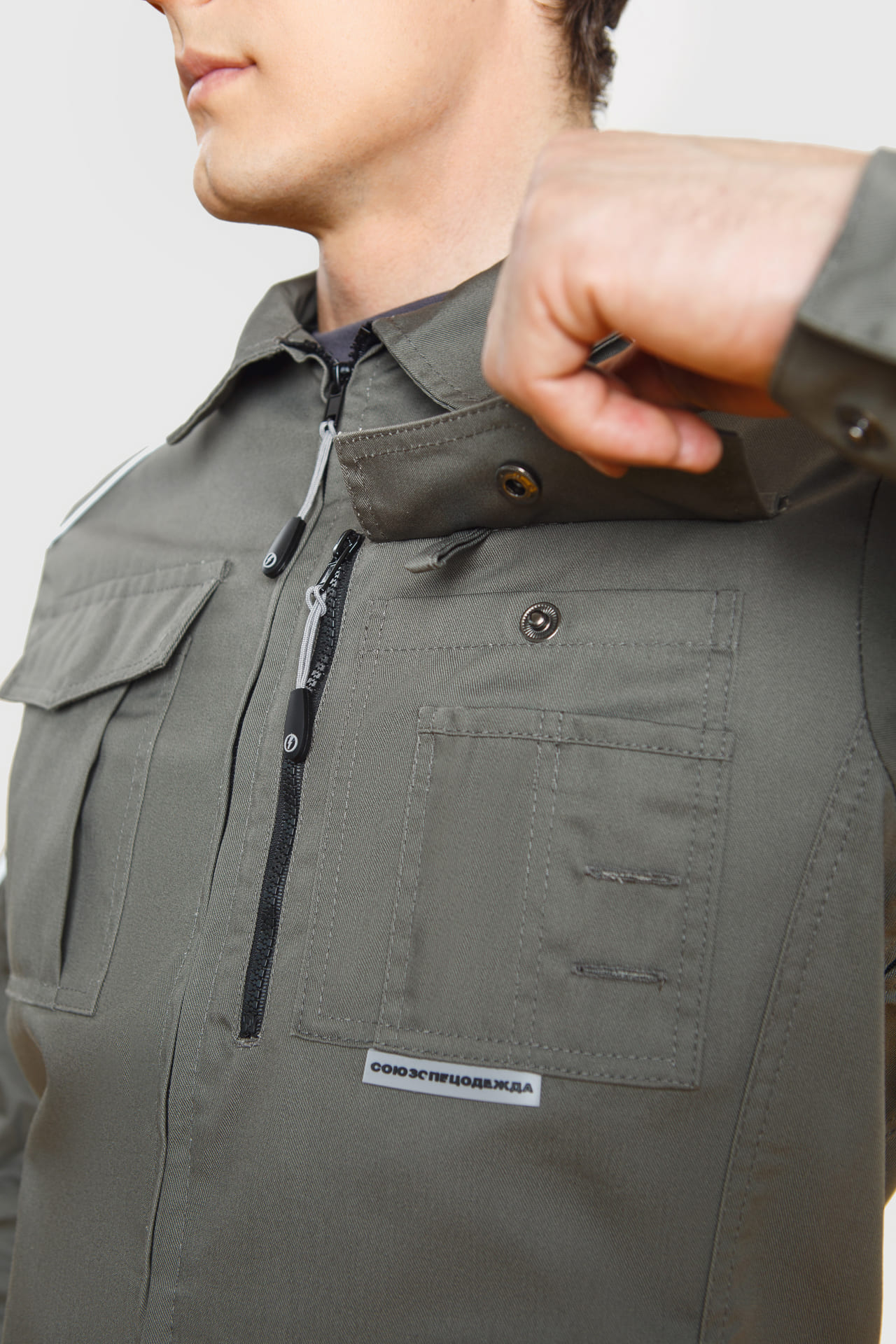5026423 Костюм  NEW серый хаки STATUS  Летняя спецодежда  размер 48-50/182-188  - Вид №12
