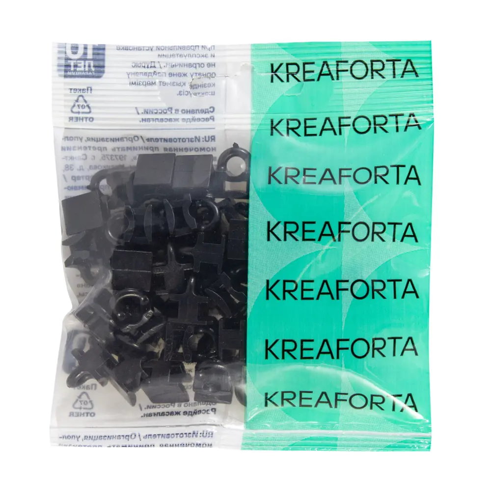 Бегунок для карниза KREAFORTA Pro 1 см цвет черный 50 шт STLM-2210552 - Вид №2