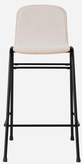 Hem Барный стул из стали и дерева со спинкой Touchwood sun-id-1468804 - Вид №1