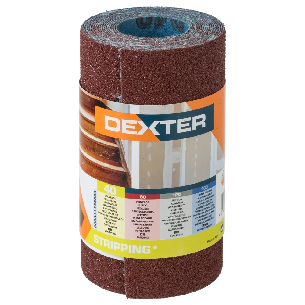 Абразивный рулон Dexter P40 для грубой шлифовки дерева 18783883 STLM-0012675 - Вид №5
