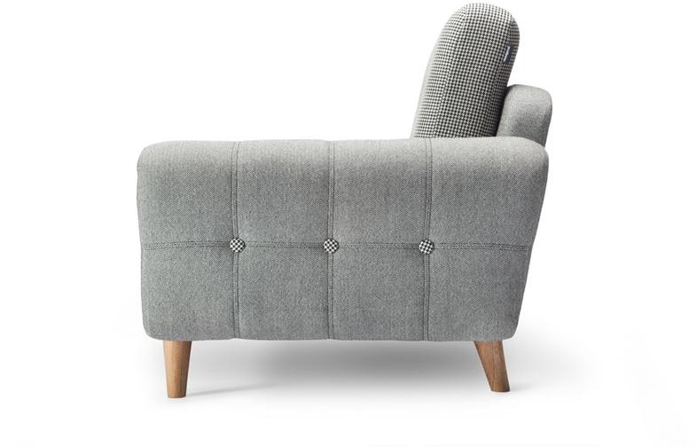 Deadgood Стеганый диван из 2-местной ткани Harvey Hs2 - Вид №3