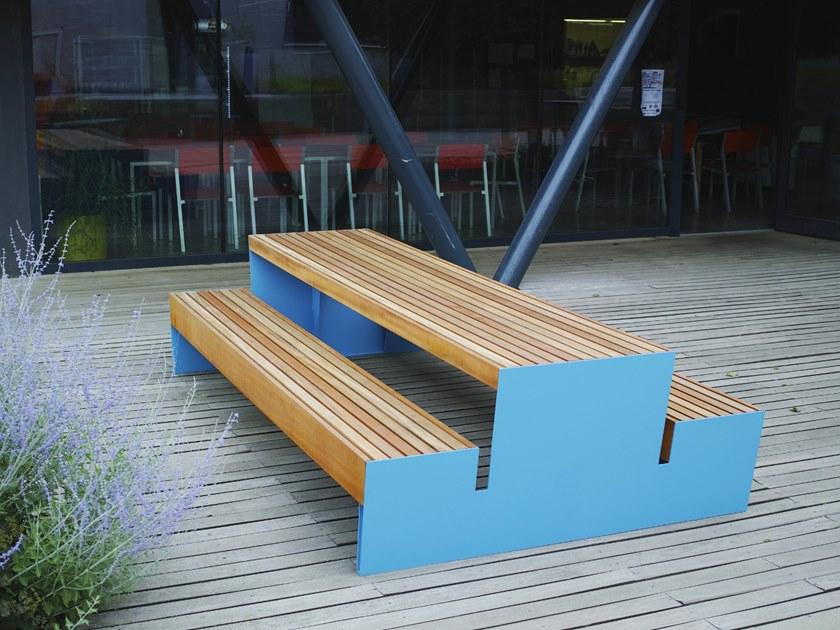 mmcité1 Стол для пикника со встроенными скамейками Blocq sun-id-1514623 - Вид №1