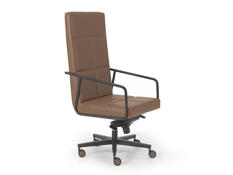 Кожаное вращающееся офисное кресло с высокой спинкой i 4 Mariani Пабло ARCH-00086367