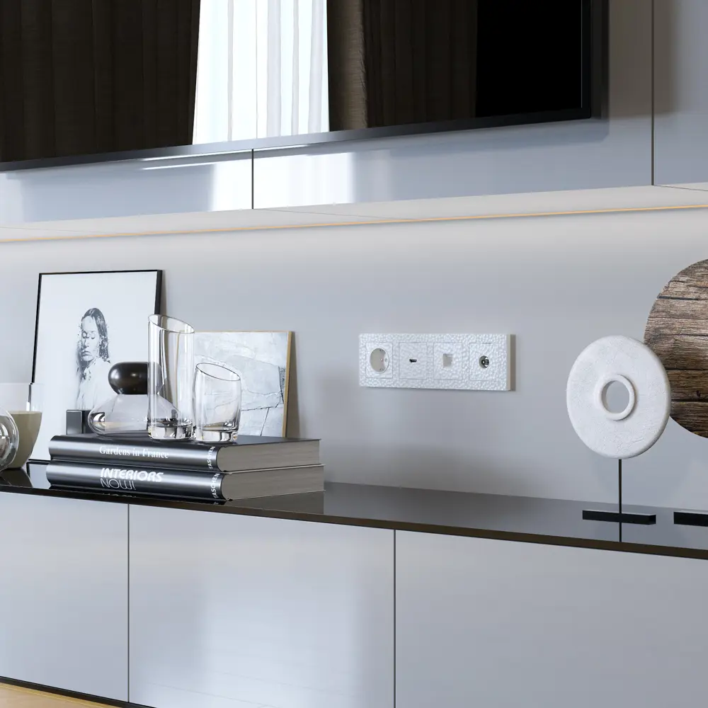 Розетка встраиваемая Werkel Hammer с заземлением цвет белый STLM-2158210 - Вид №4