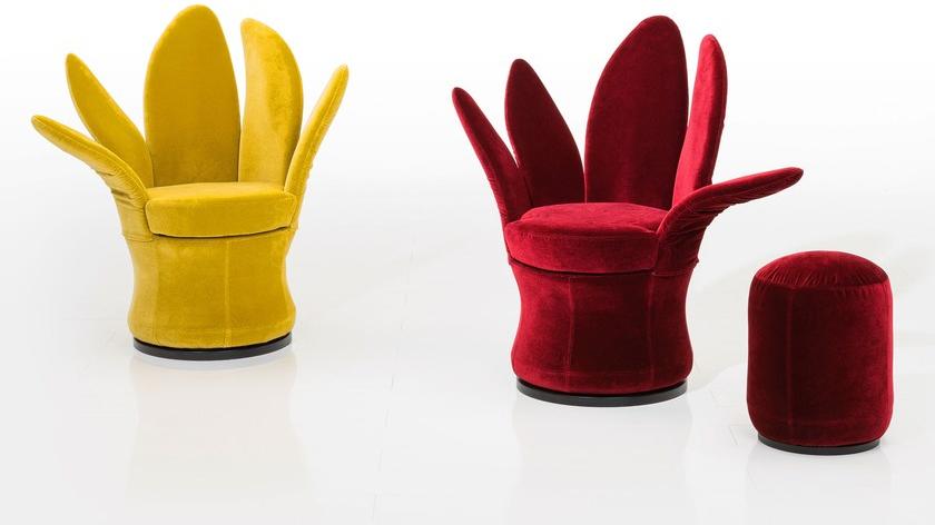 brühl Круглый пуф из ткани Lemon-blossom sun-id-1503235 - Вид №2