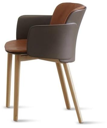 Desalto Стул из полипропилена и кожи с подлокотниками sun-id-1454311 - Вид №7