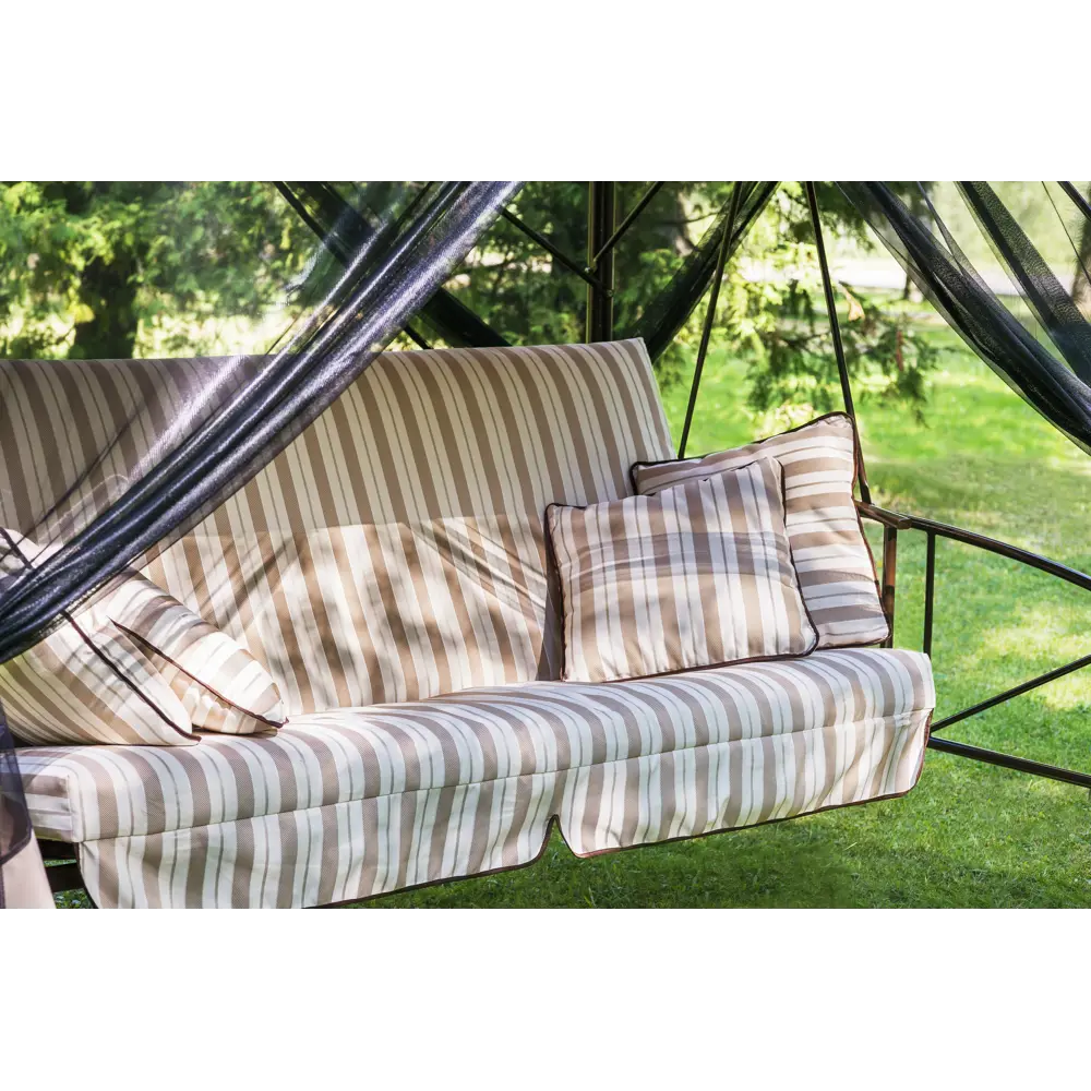 Качели-павильон садовые 4-х местные (до 280 кг) бежевый Santreyd с1027 STLM-2008852 - Вид №4