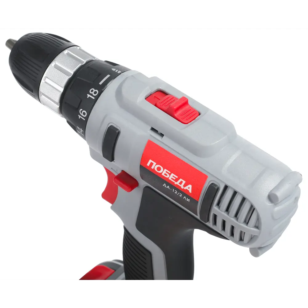 Дрель-шуруповерт аккумуляторная Победа ДА-12/2, 12 В Li-ion 2x2 Ач STLM-2186994 - Вид №5