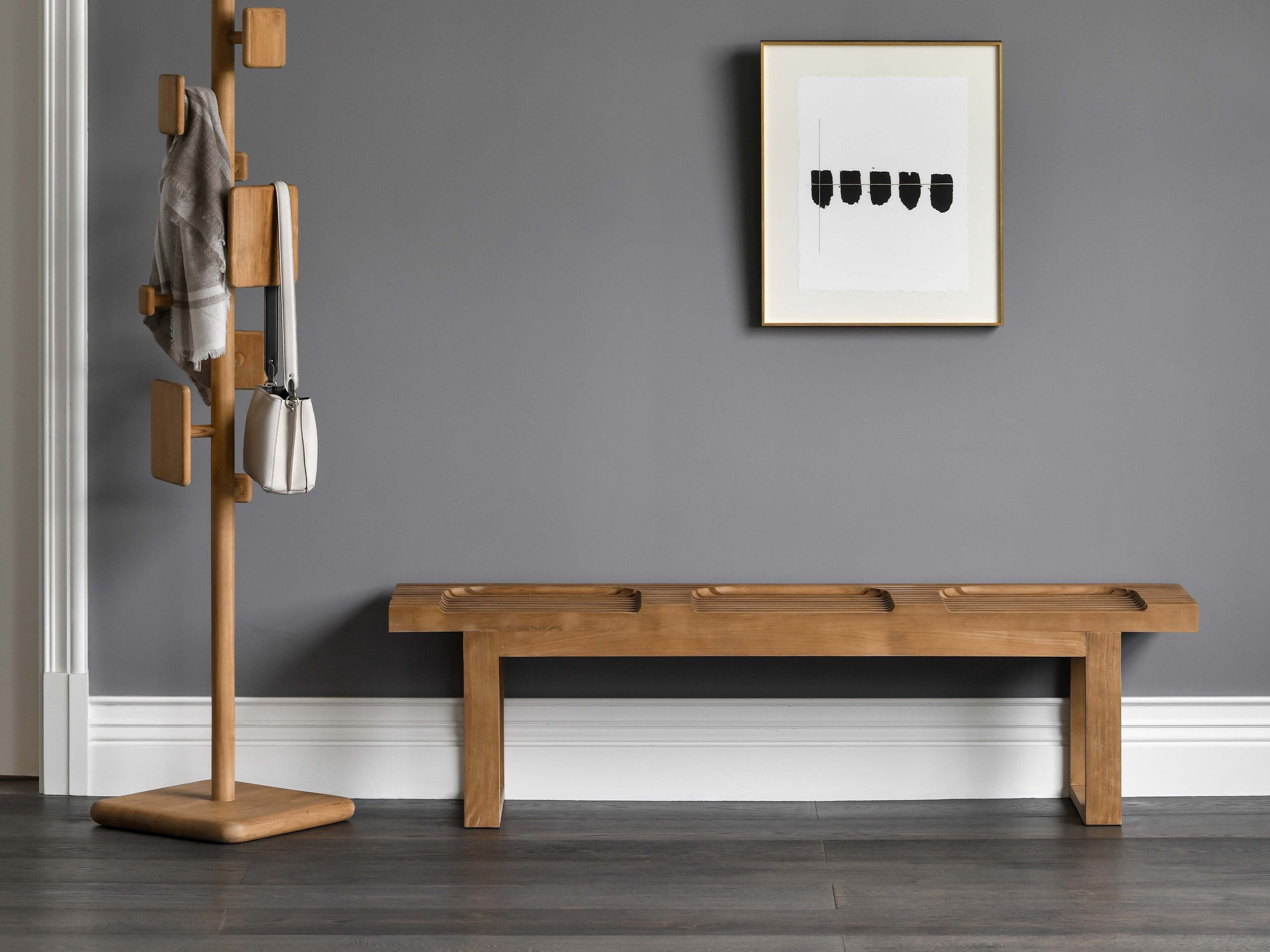 3-местная скамейка из массива дерева Air Division раковина ARCH-00096897 - Вид №4