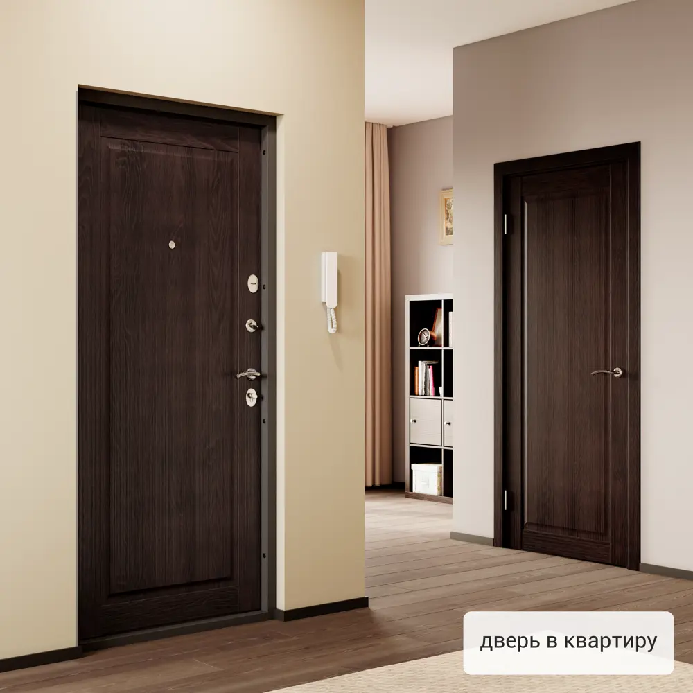 Дверь входная металлическая Страйд Пьемонт 860 мм правая цвет акация TOREX STLM-2168283 - Вид №15