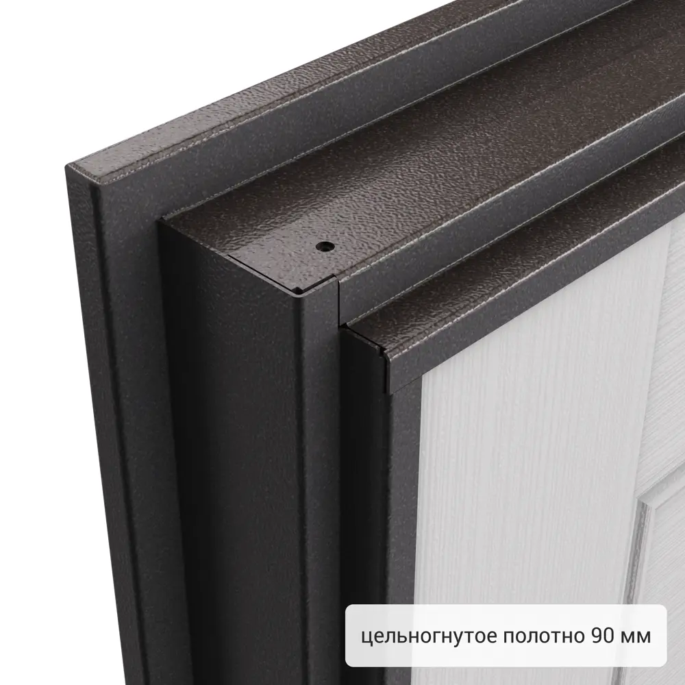 Дверь металлическая Контрол Танганика, 960 мм, левая, цвет белый TOREX STLM-2011321 - Вид №13